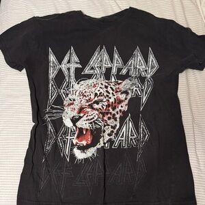 Womens Black Graphic T-Shirt